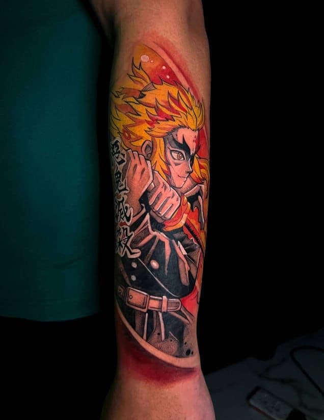 anime tattoo style artwork by The Inker