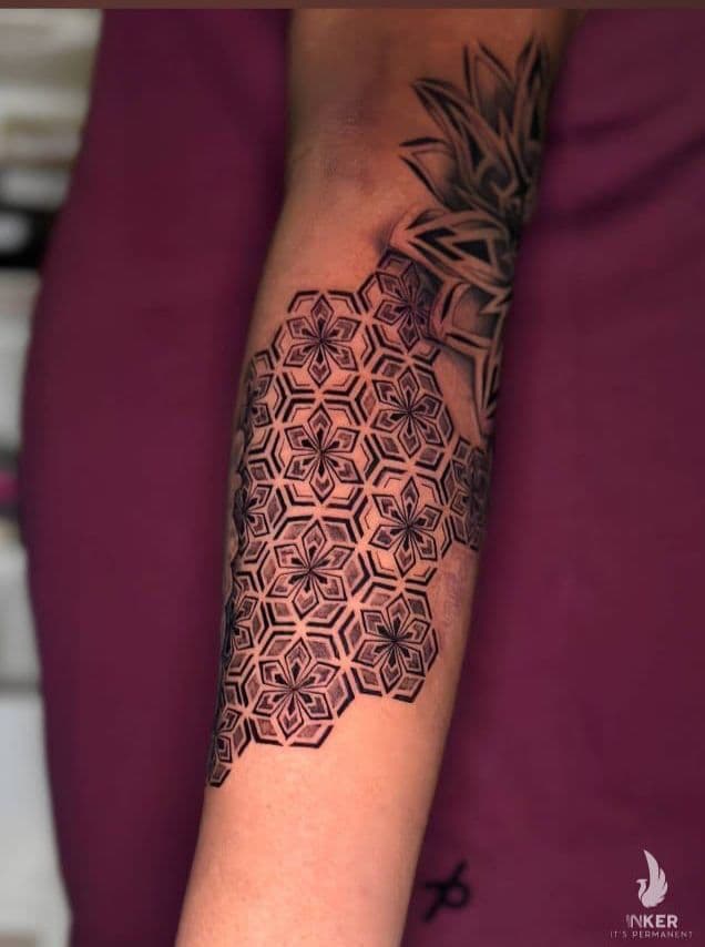 geometric tattoo style artwork by The Inker